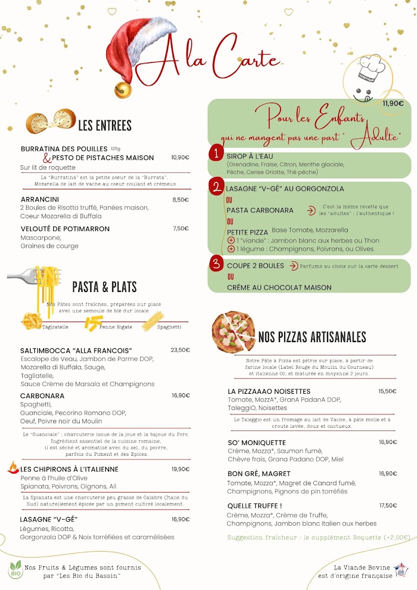 Menu Vitelli Resto Italien - Gujan-Mestras - La Hume-1